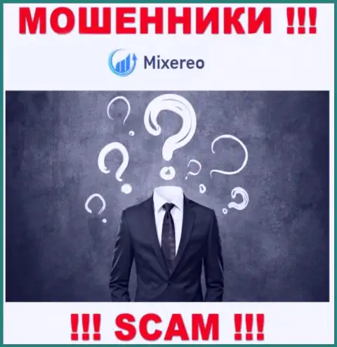 Информации о лицах, которые управляют Mixereo во всемирной internet сети найти не получилось