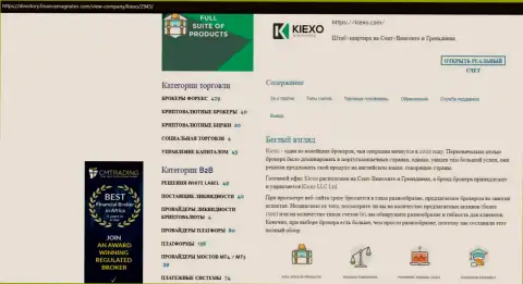 Обзорная статья про Форекс брокера Киексо опубликована на информационном ресурсе Директори ФинансМагнатес Ком
