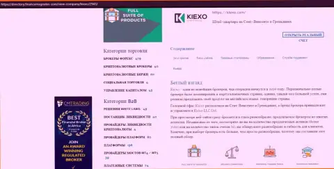 Статья про ФОРЕКС дилинговую организацию KIEXO представлена на интернет-портале Directory FinanceMagnates Com