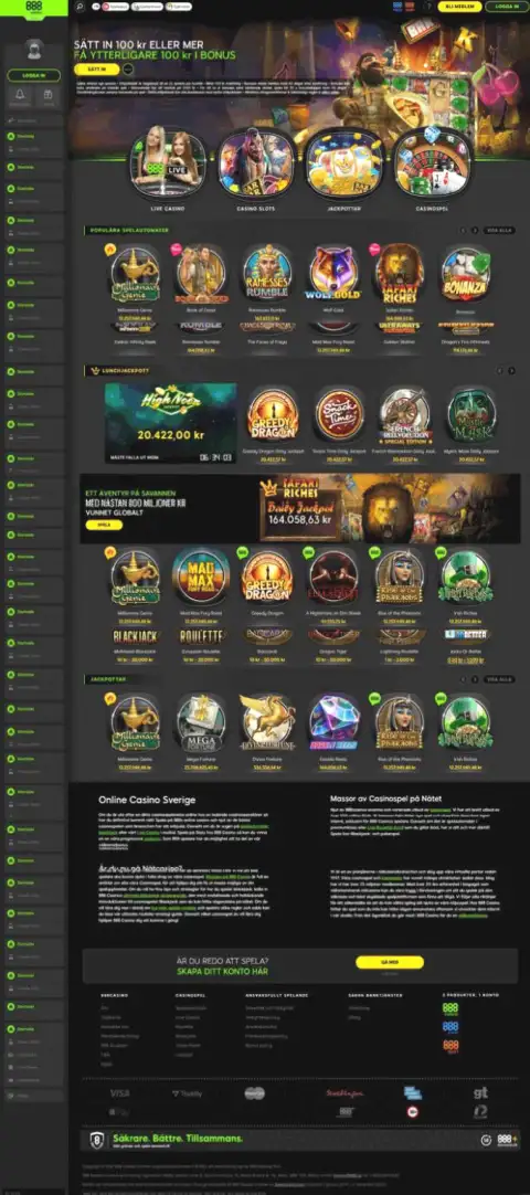 Ложь на страницах web-сервиса мошенников 888 Casino