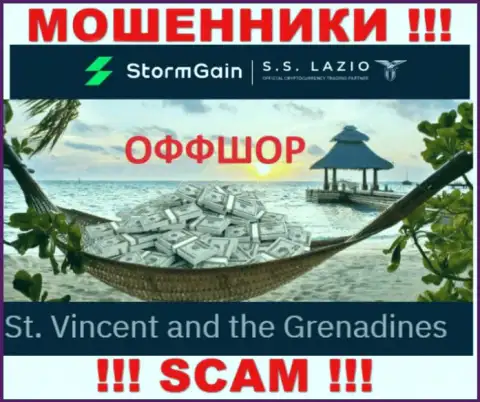 Сент-Винсент и Гренадины - именно здесь, в оффшорной зоне, пустили корни интернет мошенники ШтормГаин