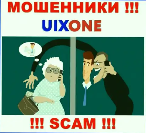 UixOne действует только лишь на ввод денег, следовательно не нужно вестись на дополнительные вложения