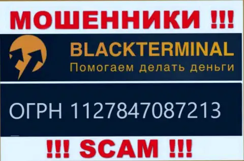 BlackTerminal ворюги интернета ! Их регистрационный номер: 1127847087213