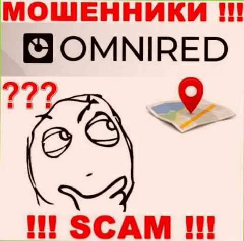 На сайте Omnired Org старательно скрывают данные относительно юридического адреса конторы