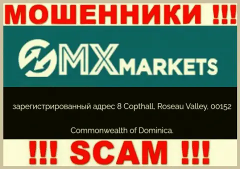 GMXMarkets - это МОШЕННИКИ !!! Зарегистрированы в оффшоре по адресу 8 Copthall, Roseau Valley, 00152 Commonwealth of Dominica