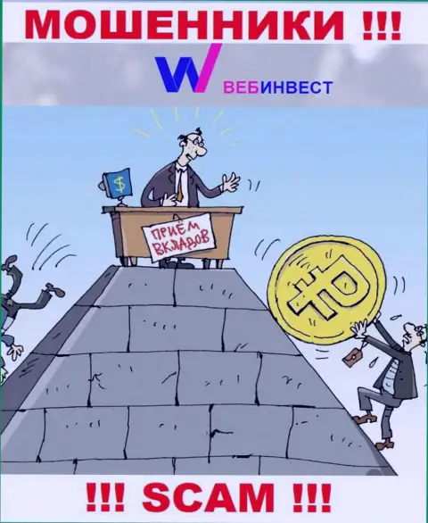 WebInvestment обманывают, предоставляя противоправные услуги в области Финансовая пирамида