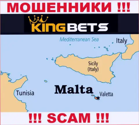 KingBets - internet-ворюги, имеют оффшорную регистрацию на территории Malta