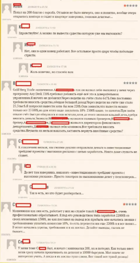 Отзывы биржевых трейдеров Форекс брокерской организации Супра ФН, которые оставлены ими на веб-ресурсе boexpert ru